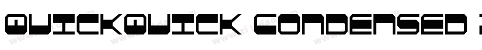 QuickQuick Condensed Italic字体转换